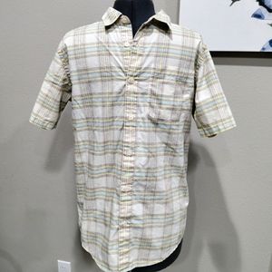 Patagonia men's plaid short sleeve button down shirt size Small